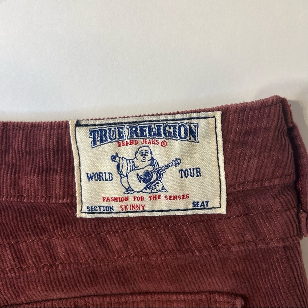 True Religion Vintage Made in USA Low Rise Skinny Corduroy Jeans, Size 29 - Picture 7 of 10